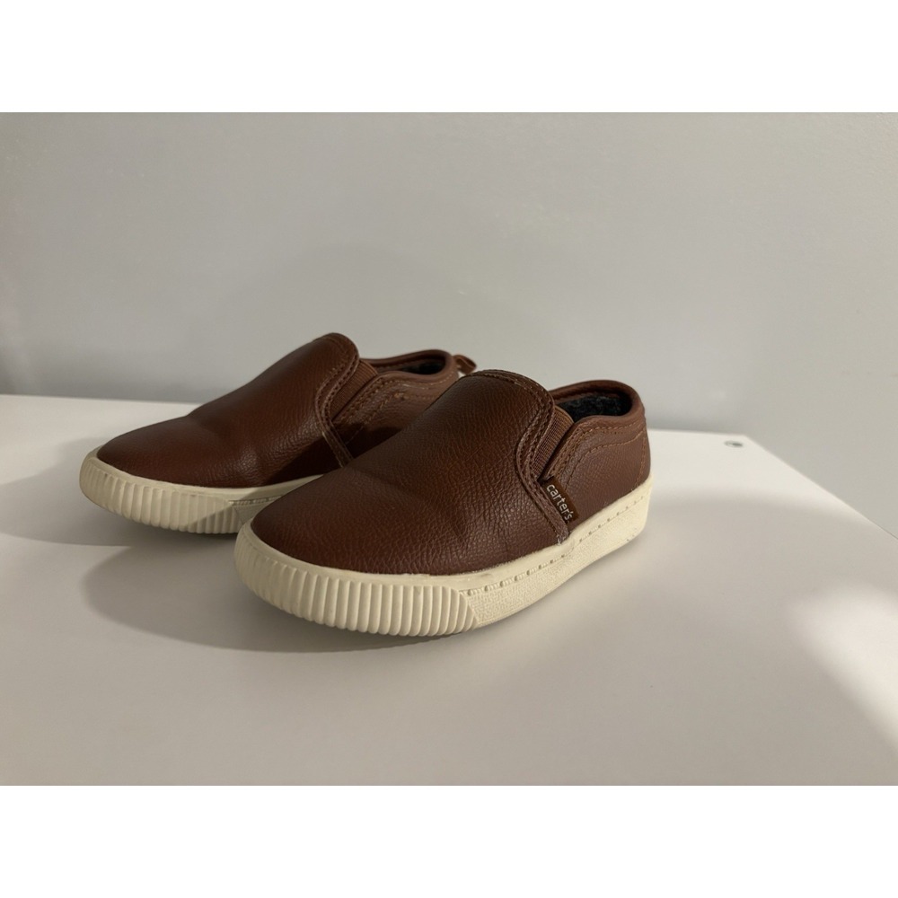 Carter's Boys Ricky Slip-On Shoe size 10M Brown‎ Dress Shoes